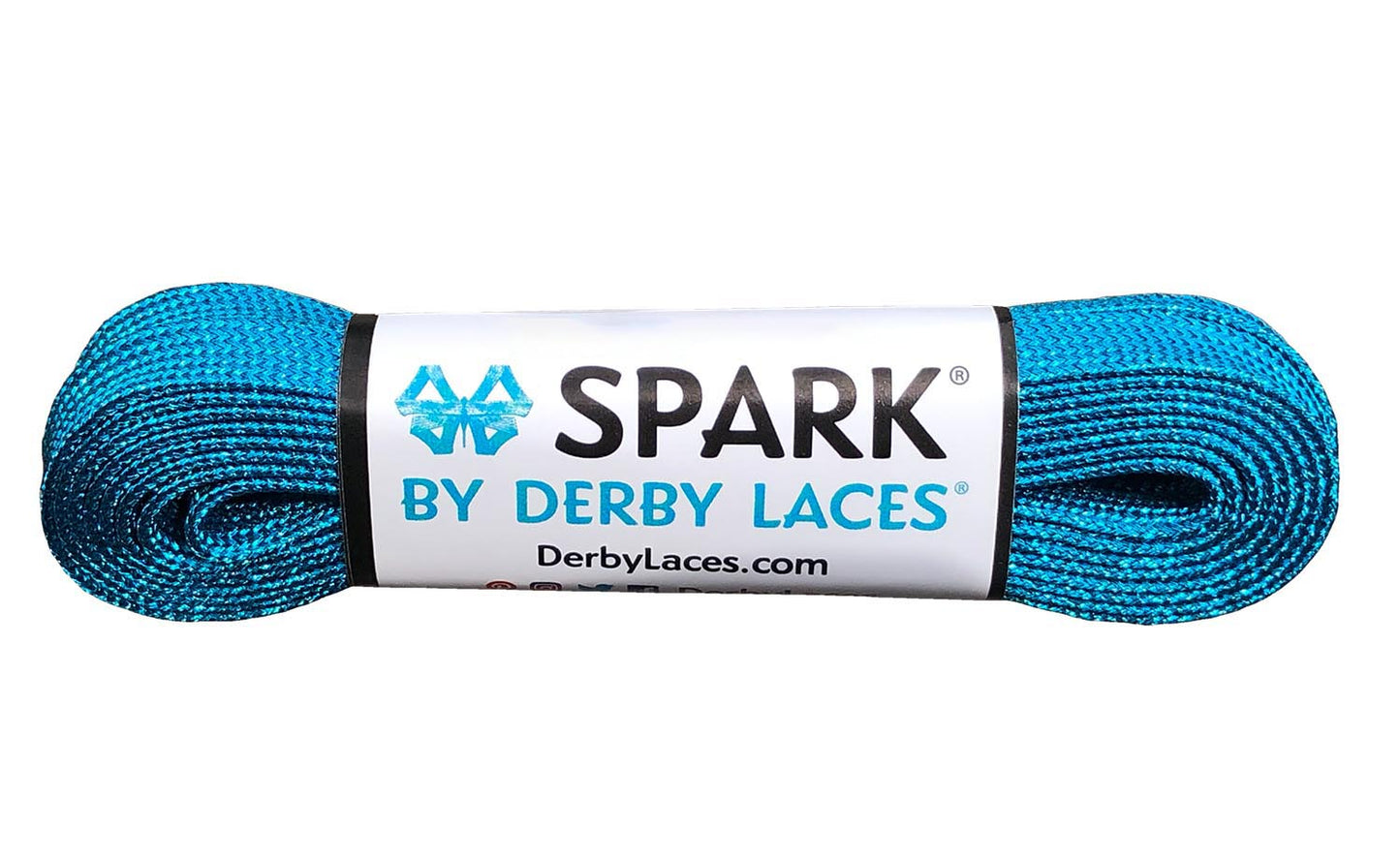 Derby Laces 96 Inch - Spark Pool Blue