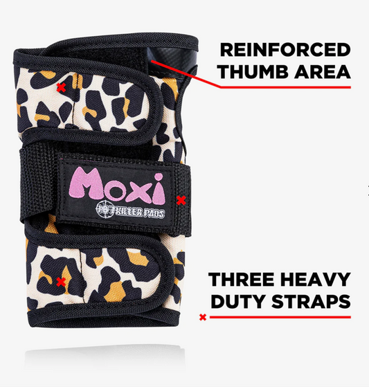 187 Killer Pads - Moxi Wrist Guard Set - Wild Pack (Leopard)
