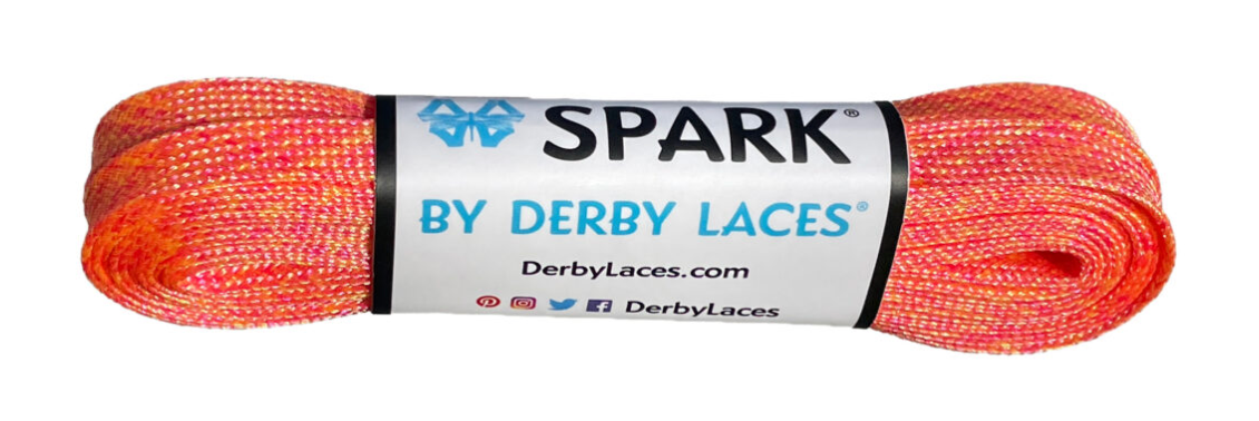 Derby Laces 96 Inch Orange Creamsicle Spark