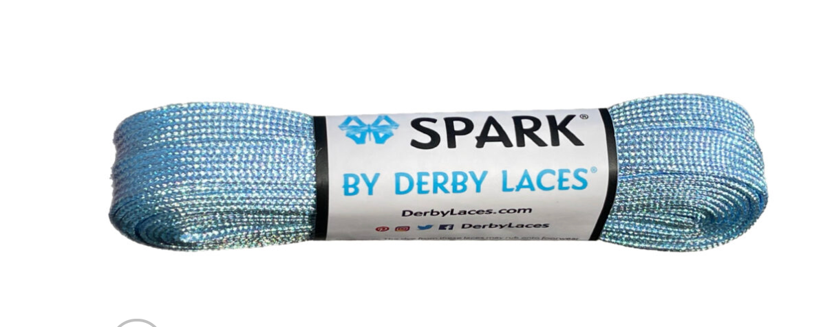 Derby Laces 96 Inch - Spark Sky Blue