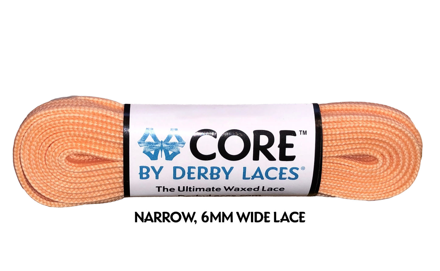 Derby Laces 96 Inch Core Peach