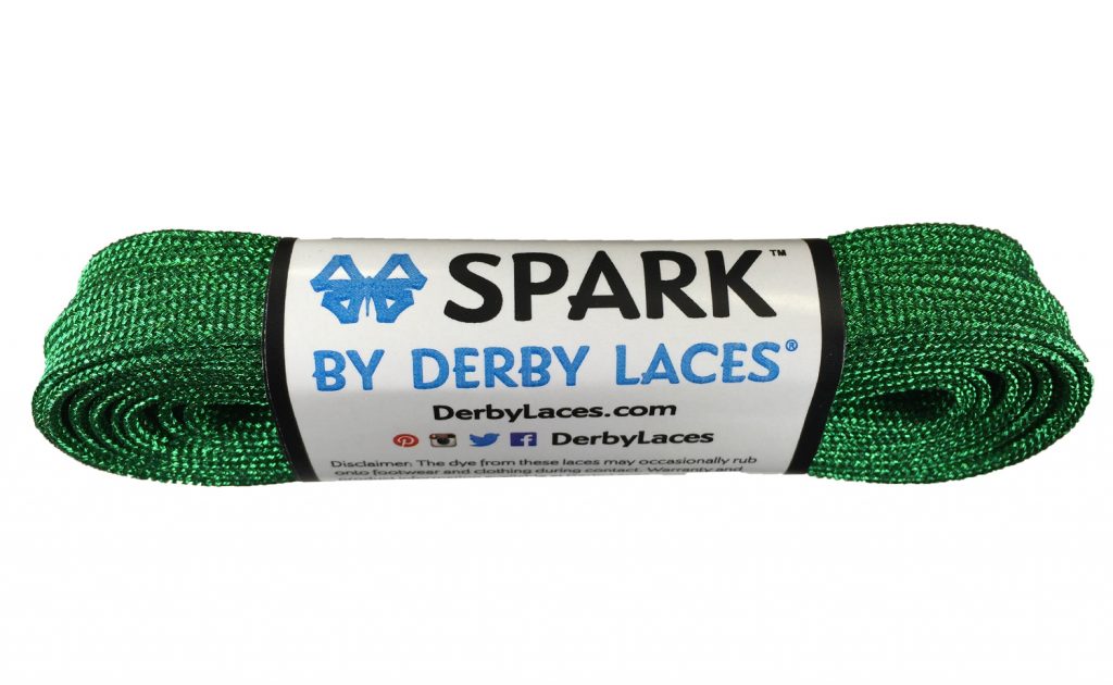 Derby Laces 96 Inch Green Spark