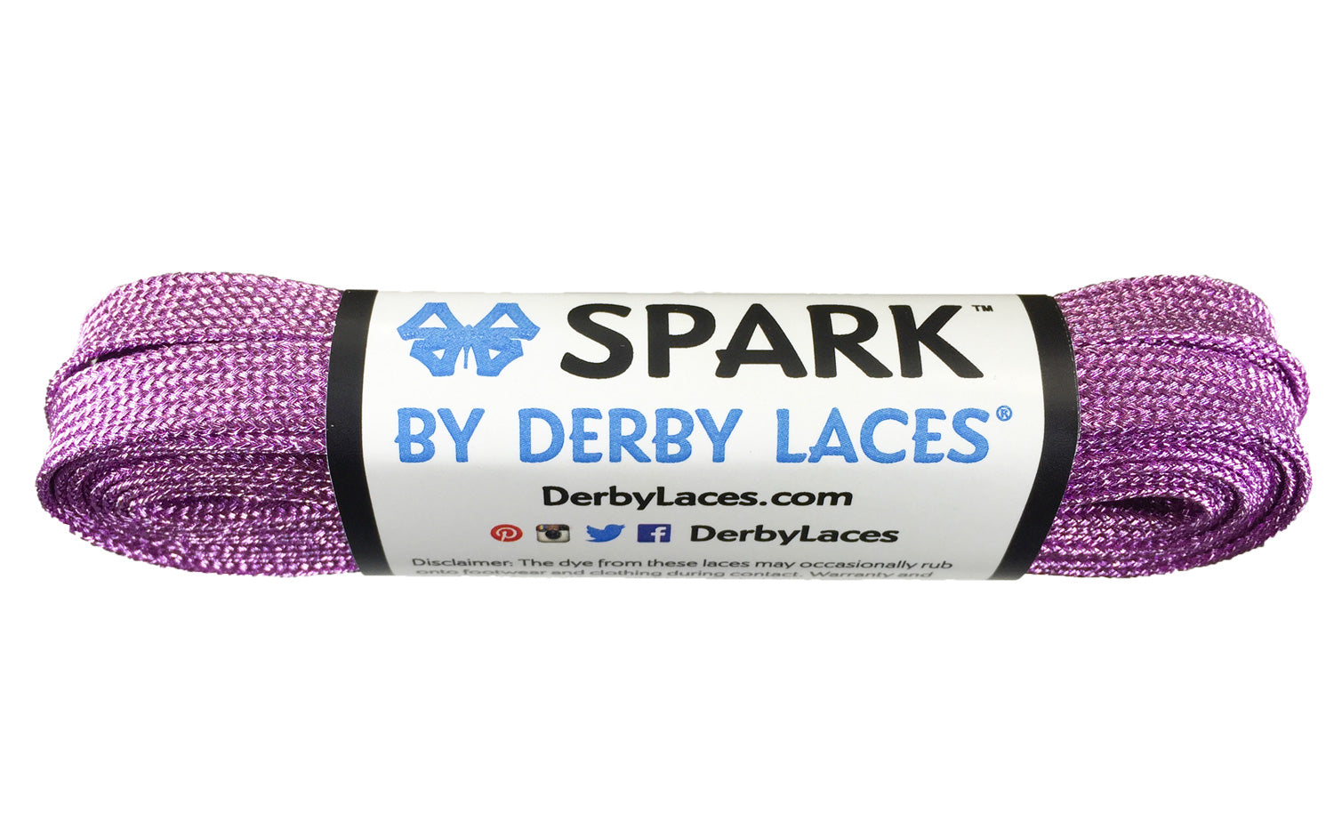 Derby Laces 96 Inch - Spark Lilac Spark