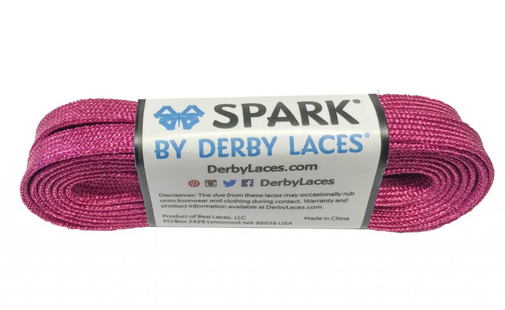 Derby Laces 96 Inch - Spark Pink Spark