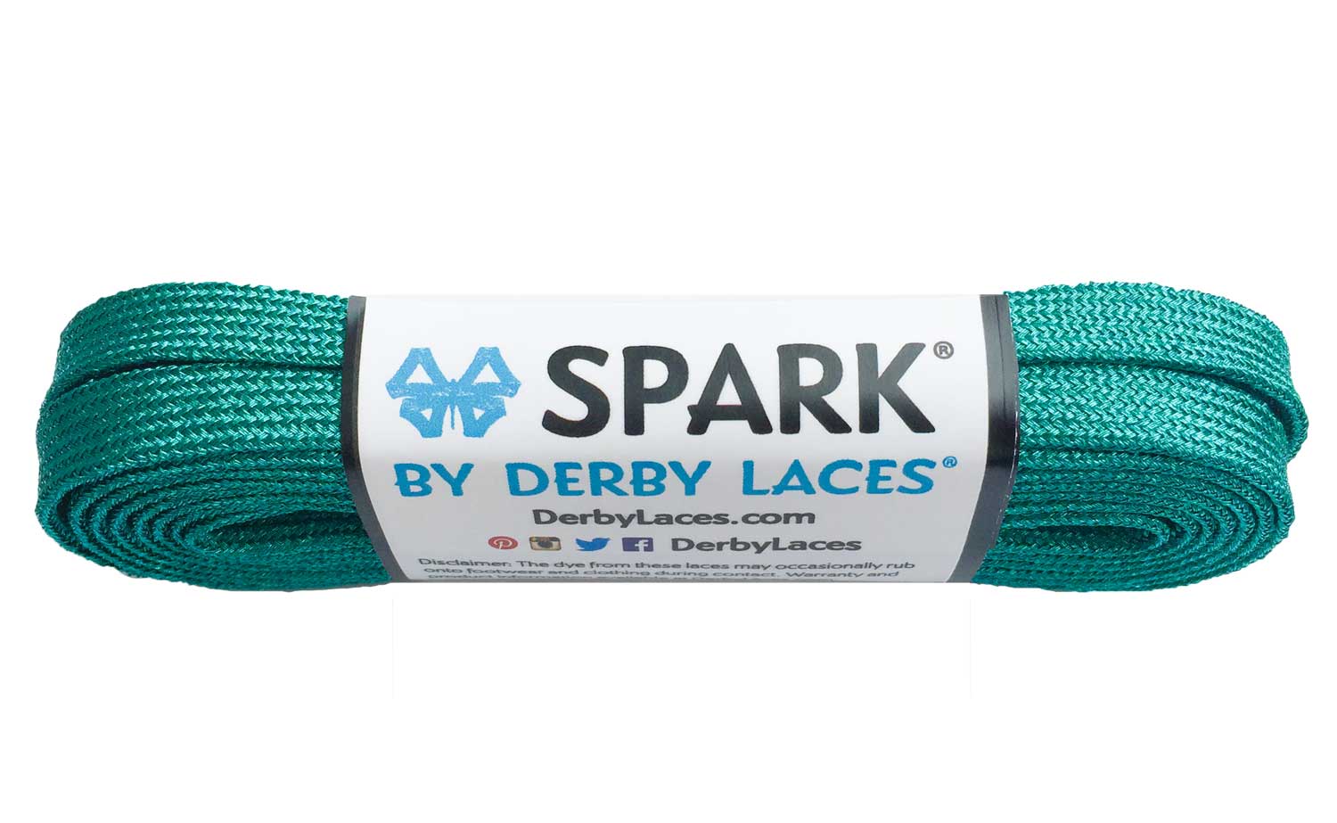 Derby Laces 96 Inch Core Teal Spark