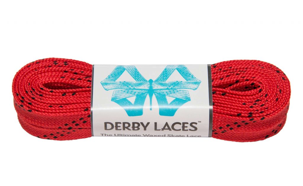Derby Laces 96 Inch Core Red Waxed