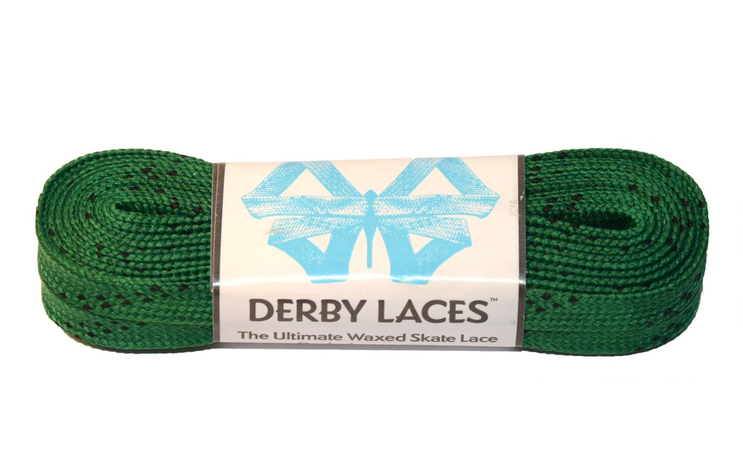 Derby Laces 96 Inch Core Kelly Green Waxed