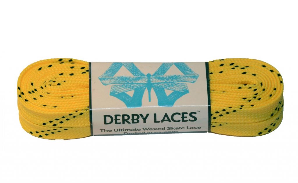 Derby Laces 96 Inch Core Yellow Waxed