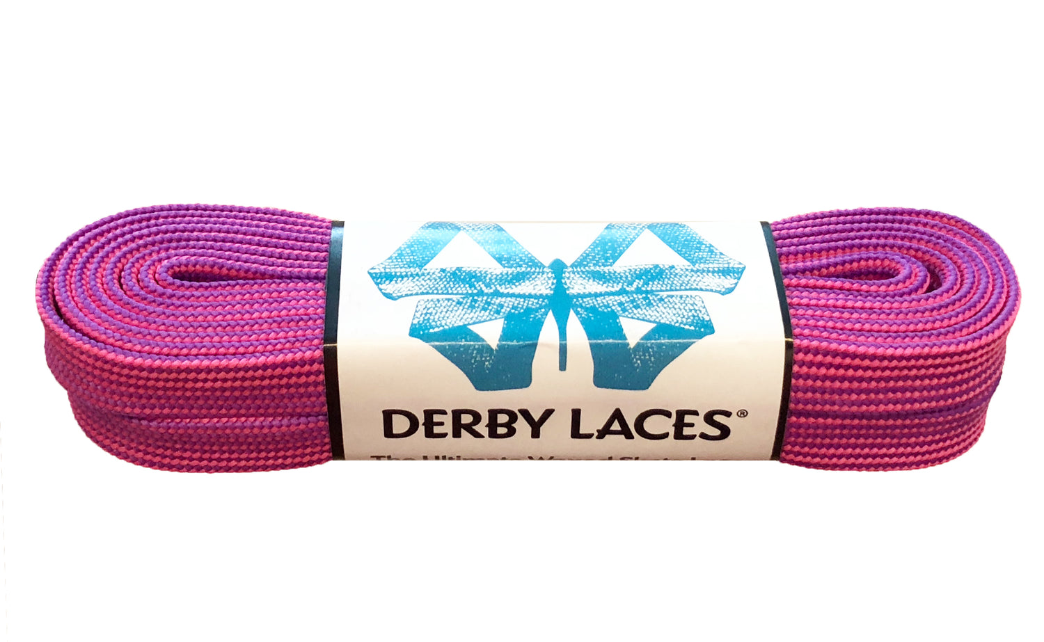 Derby Laces 96 Inch Purple Hot Pink Stripe