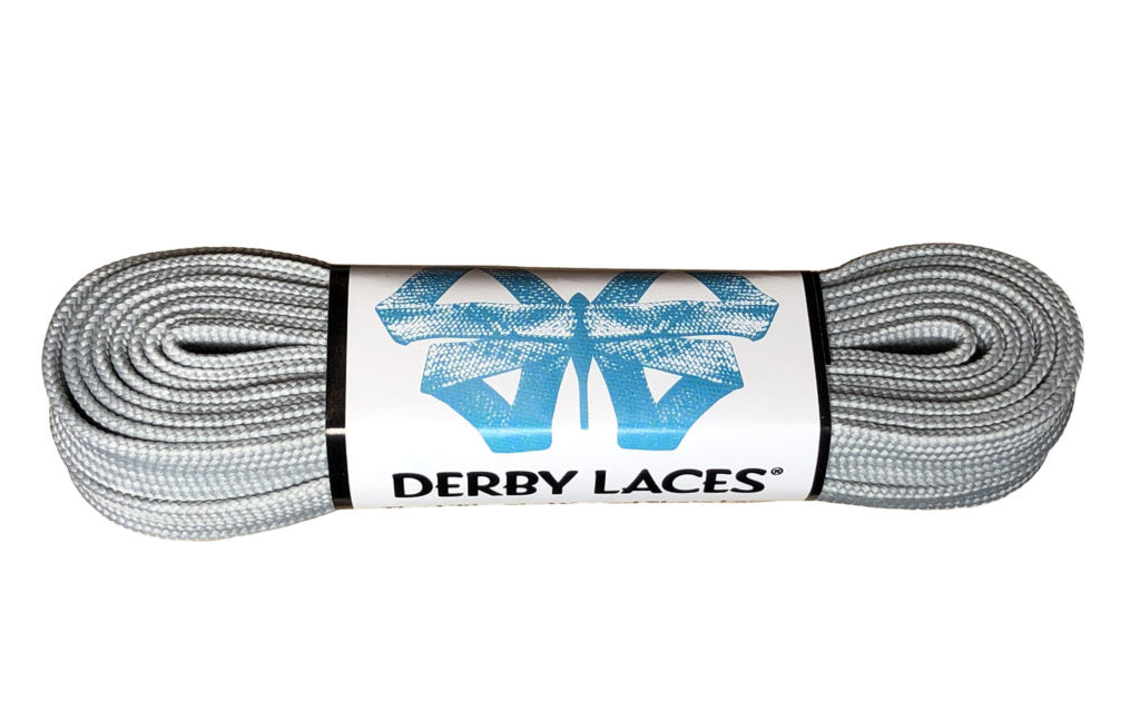 Derby Laces 96 Inch Core Solid Gray