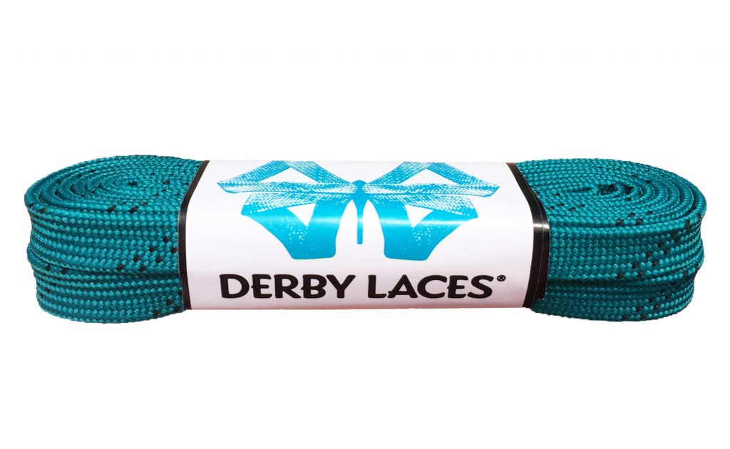 Derby Laces 96 Inch Core Teal Waxed