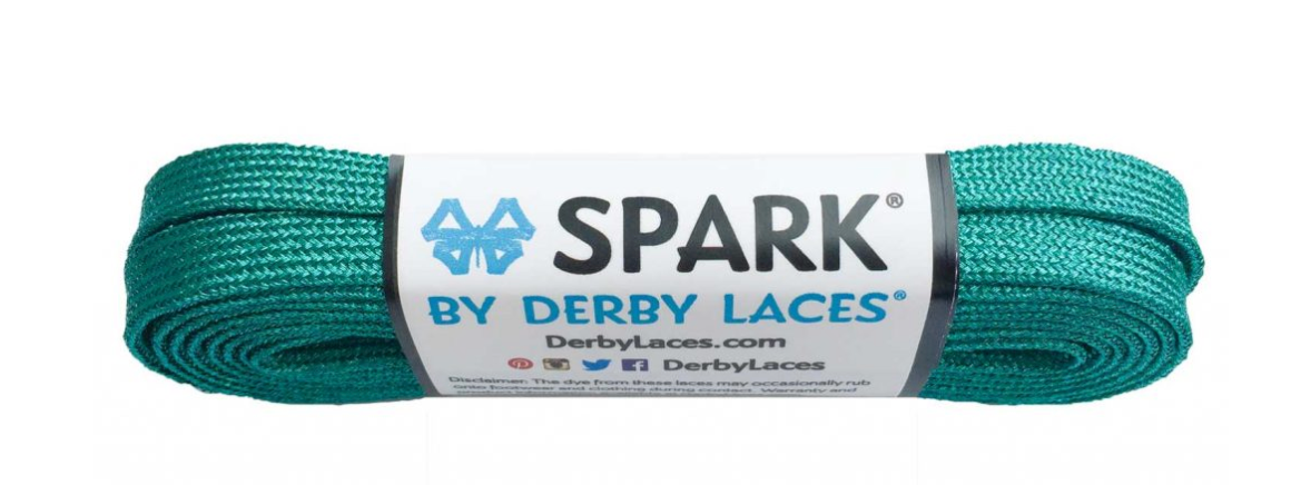 Derby Laces 72in Teal Spark