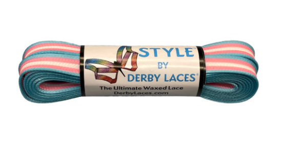 Derby Laces - 96 Inches - Style trans stripe
