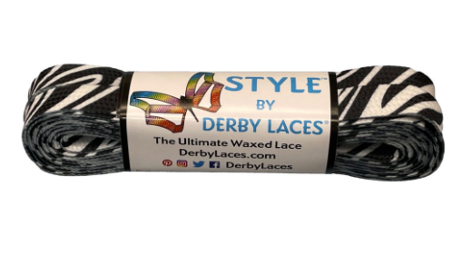 Derby Laces - 96 Inches - Style zebra