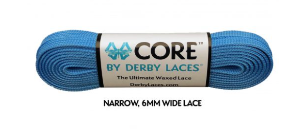 Derby Laces 108 Inch - Core pool blue