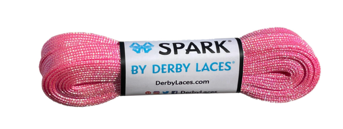 Derby Laces 96 Inch - Spark Pink Cotton Candy