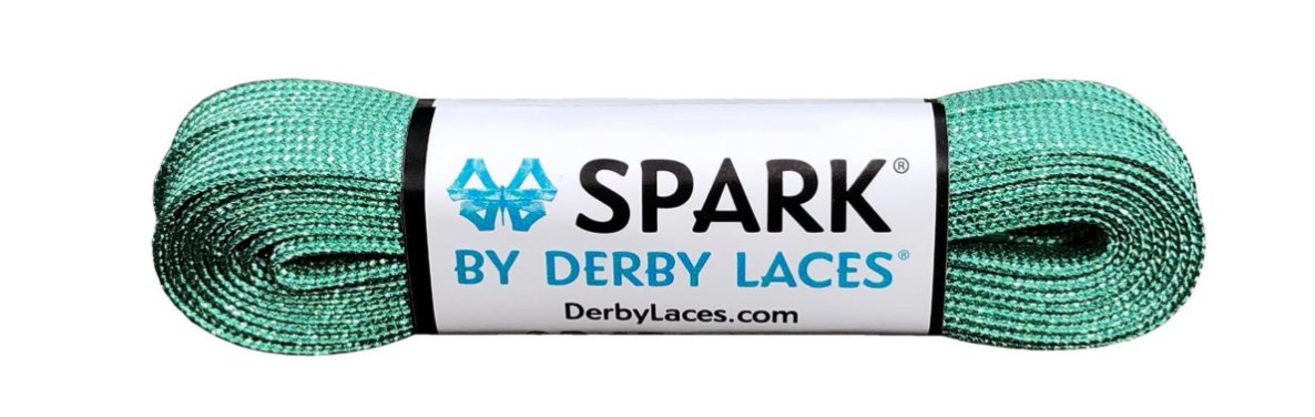 Derby Laces 120 Inch - Core Aquamarine Spark