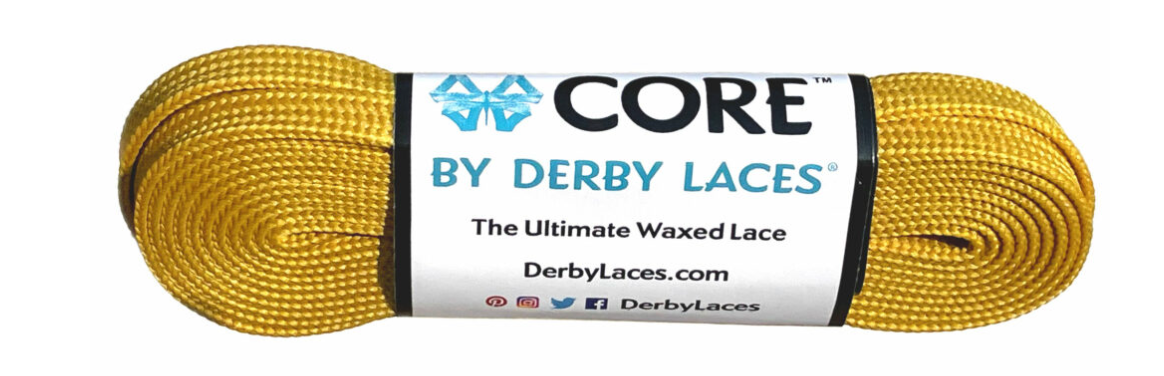 Derby Laces 96 Inch Core Gold