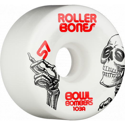 Rollerbones Bowl Bombers Wheels 8pk White